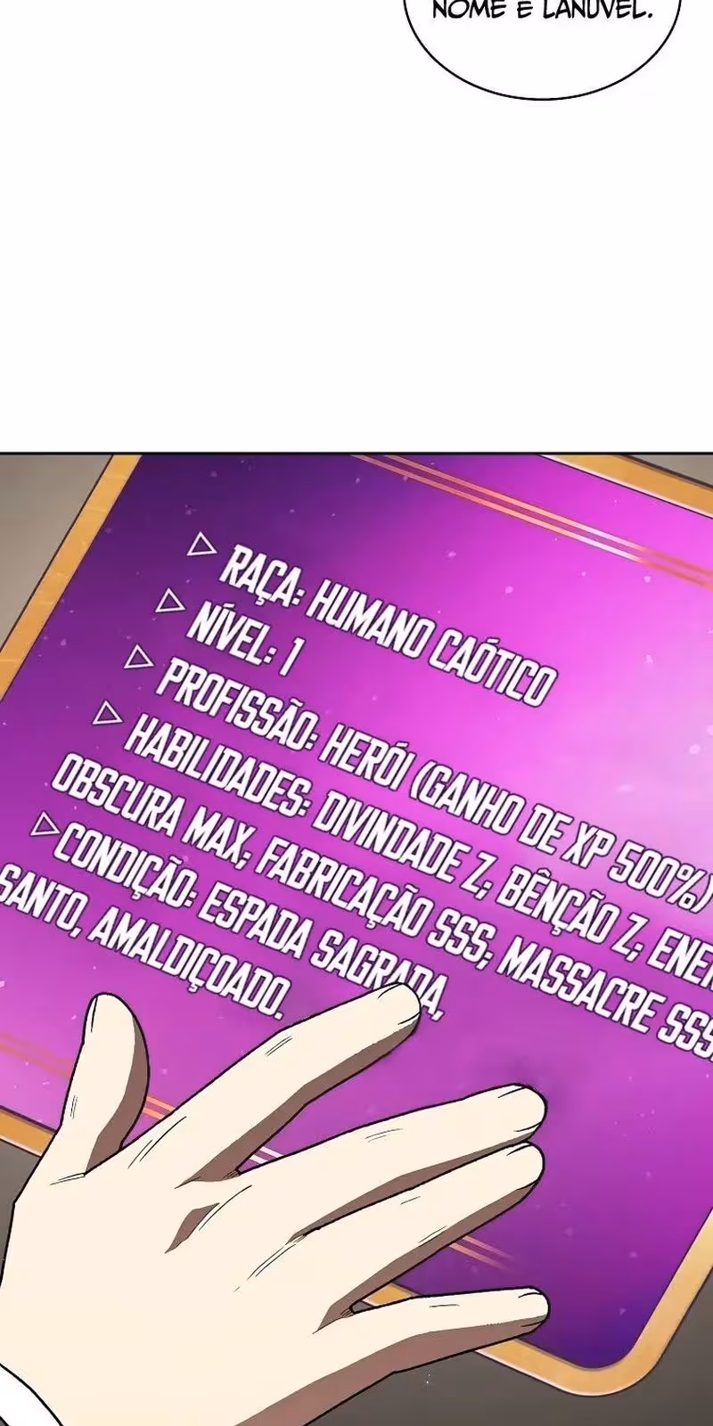 Página do Capítulo 100