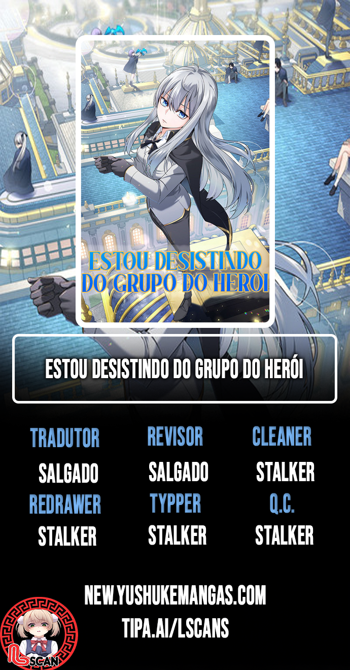 Página 1 - Estou Desistindo do Grupo do herói Cap. 23