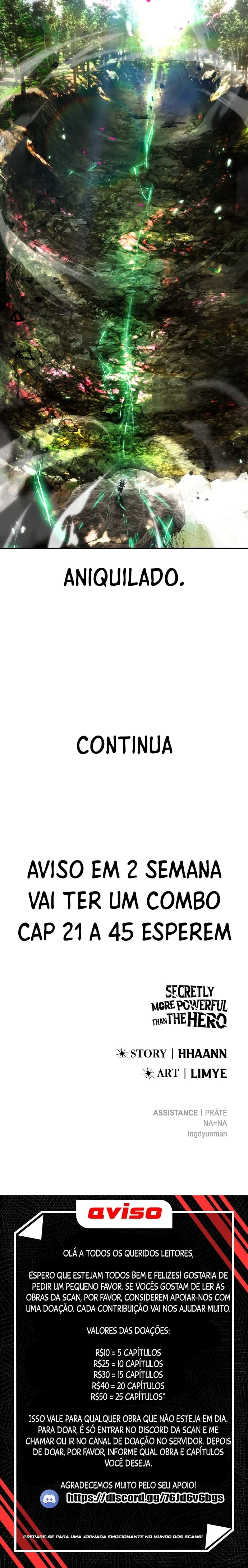 Página 20 - Fiquei Mais Apelão Que o Herói, Então Escondi o Meu Poder Cap. 20