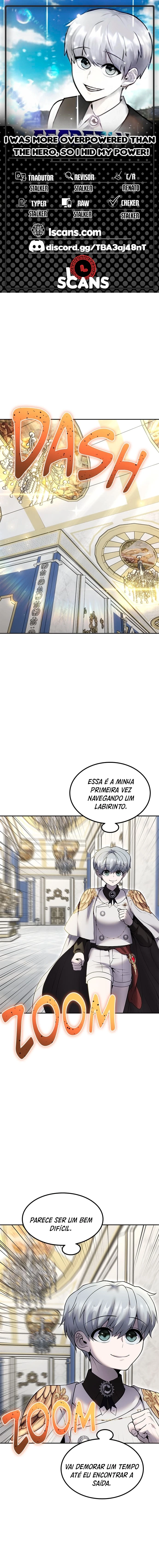 Página 1 - Fiquei Mais Apelão Que o Herói, Então Escondi o Meu Poder Cap. 37