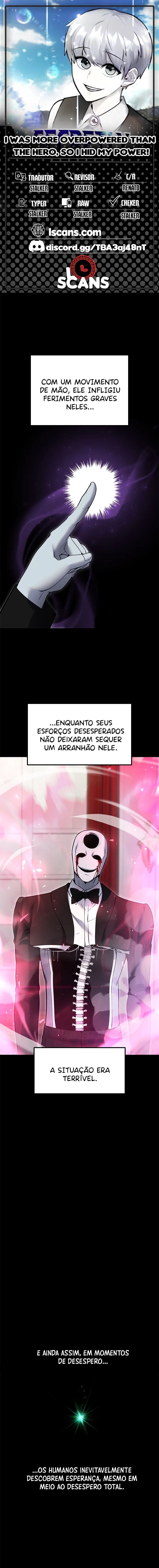 Página 1 - Fiquei Mais Apelão Que o Herói, Então Escondi o Meu Poder Cap. 38