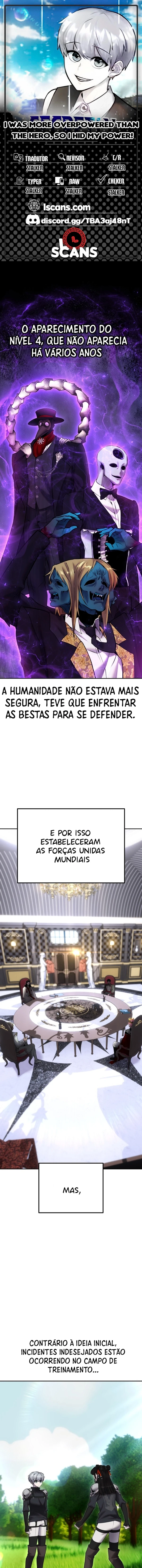 Página 1 - Fiquei Mais Apelão Que o Herói, Então Escondi o Meu Poder Cap. 59