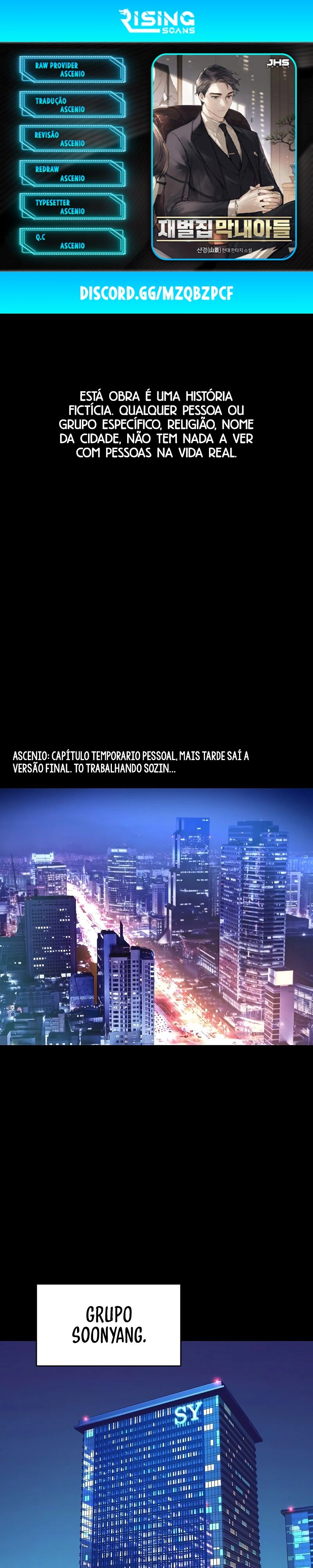 Página 1 - O Filho mais Novo dos Chaebol Cap. 1